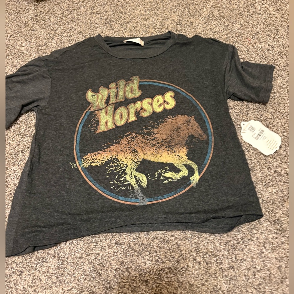 Altar'd State Dark Gray Tee